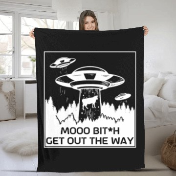 Discover Alien Gift Extraterrestrial UFO AREA 51 Sci-fi Fleece Blankets
