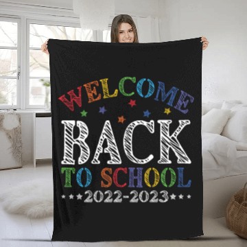 Discover welcome back to school 2022 2023 Fleece Blankets