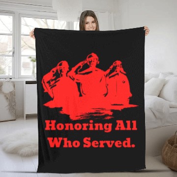 Discover Thank You Veterans l Veterans Day Gift Idea Fleece Blankets