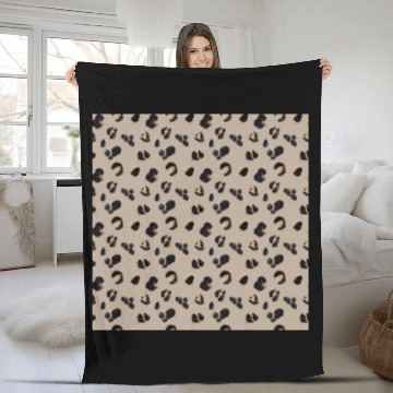 Discover Leopard Animal Print Pattern Fleece Blankets