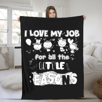 Discover I Love My Job For All The Little Reasons Fleece Blankets