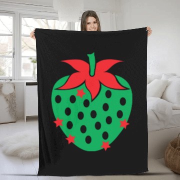 Discover Wild Berry Design Fleece Blankets