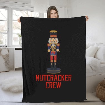 Discover Nutcracker Crew Ballet Dance Play Retro Nut Cracke Fleece Blankets