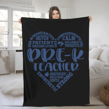 Discover Pre K teacher, prek teacher, pre-k Fleece Blankets