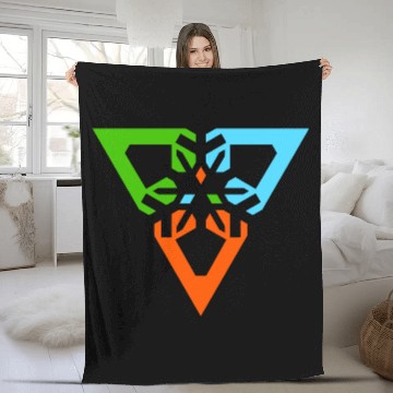 Discover Chevron Fleece Blankets