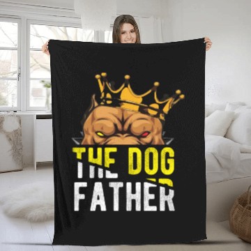 Discover puppy the dog father dogs lover Fleece Blankets