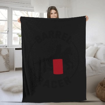 Discover Barrel Racer Rodeo Racing Horse Riding Race Funny Fleece Blankets