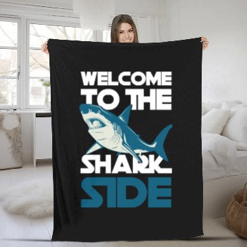 Discover Great White Shark Shark Fin Sailing Tiger Shark Fleece Blankets