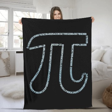 Discover Irrational Number Math Physics 3.14 Pi Fleece Blankets
