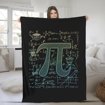 Discover 3.14 Pi Day Men Women Math Physics Teacher Fleece Blankets