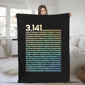 Discover 3.14 Math Physics Irrational Number 3.14 Pi Day Fleece Blankets