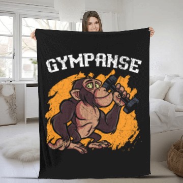 Discover Gympanse Chimpanzee Monkey Animal Zookeeper Fleece Blankets
