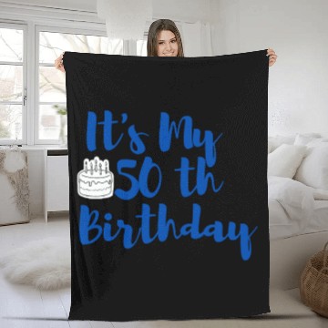 Discover it x27 s My 50th Birthday Essential Fleece Blankets