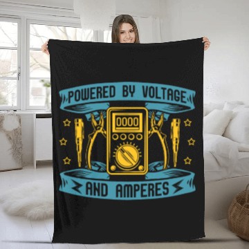 Discover Electrician Electrical Engineer Lineman Fleece Blankets
