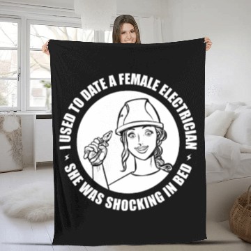 Discover Electrician Electrical Engineer Lineman Fleece Blankets