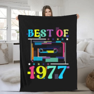 Discover Best Of 1977 | Birthday Fleece Blankets | Birthday Retro