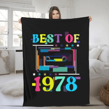 Discover Best Of 1978 | Birthday Fleece Blankets | Birthday Retro