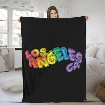 Discover Good Trouble Davia Moss Los Angeles CA Fleece Blankets