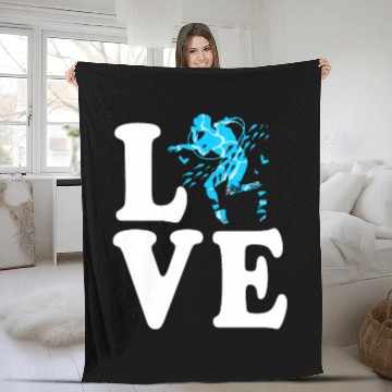 Discover I Love Scuba Diving Fleece Blankets