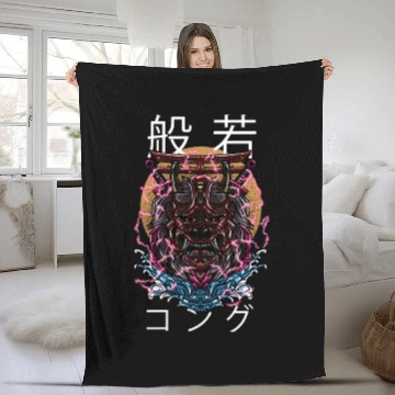 Discover Hannya Gorilla Monster Fleece Blankets