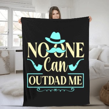 Discover No One Can Out Dad Me Father Father's Day Daddy Fleece Blankets