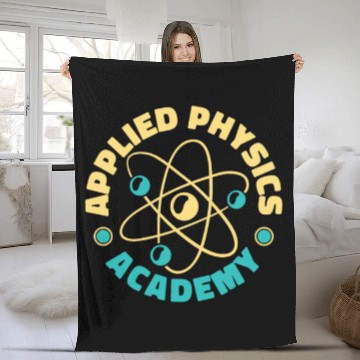Discover Physics Physicist Fleece Blankets