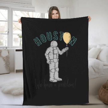 Discover Huston, we have a Problem! Fleece Blankets