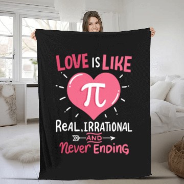 Discover Funny Valentines Day Gift for Him Her Love Is Fleece Blankets