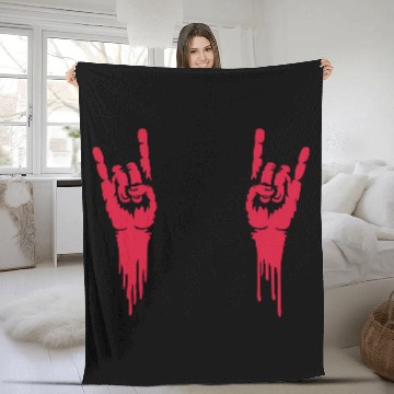 Discover blood music heavy metal Fleece Blankets