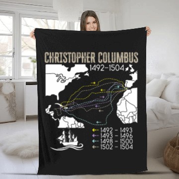 Discover Christopher Columbus Day Italian American Fleece Blankets