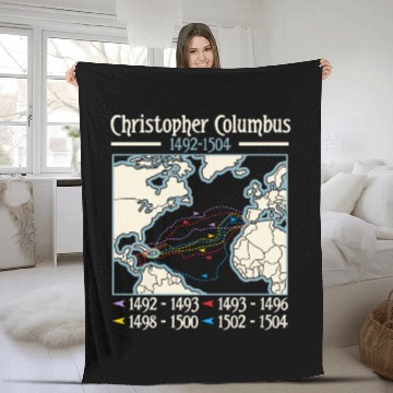 Discover Christopher Columbus Day Italian American Fleece Blankets
