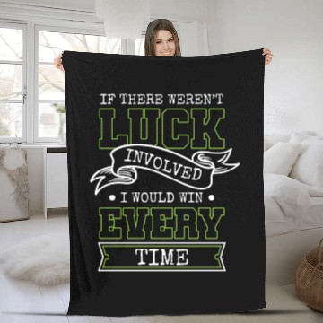 Discover Card Game Gambling Player Blackjack Fleece Blankets