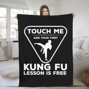 Discover Touch For Your First Kung Fu Lesson Fleece Blankets