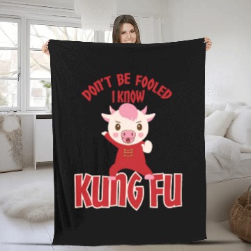 Discover Dont Be Fooled I Know Kung Fu Fleece Blankets