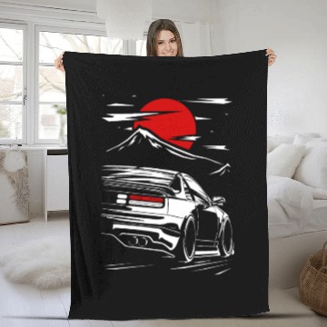 Discover 300ZX JDM Car Fleece Blankets