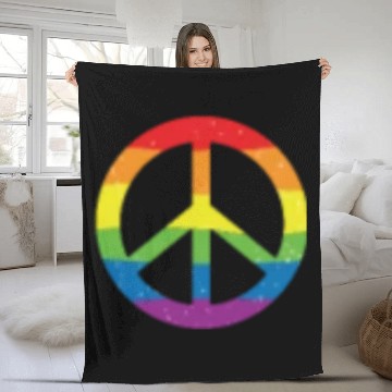 Discover Lgbtq Gay Pride Month Rainbow Love Is Love Fleece Blankets
