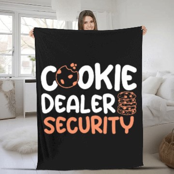 Discover Cookie Dealer Security Sweet Cookies Baking Baker Fleece Blankets