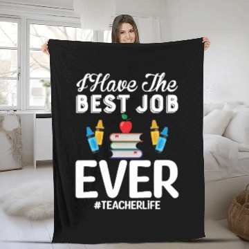 Discover Teacher Life Fleece Blankets