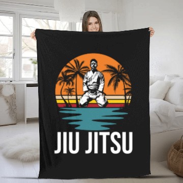 Discover BJJ Gi Brazilian Jiu Jitsu Martial Arts Fleece Blankets