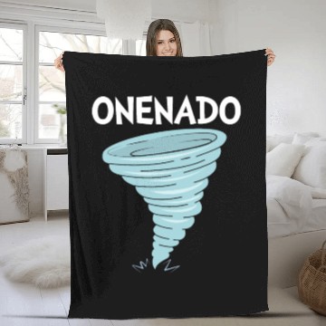 Discover Onenado 1st Birthday Tornado Fleece Blankets