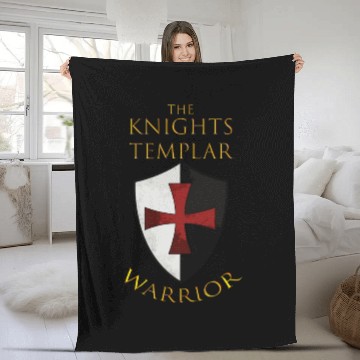 Discover Knights Templar Christian Religious Warrior Oath Fleece Blankets