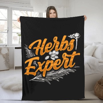 Discover Herbs Expert Herbalism Herb Herbalist Gardening Fleece Blankets