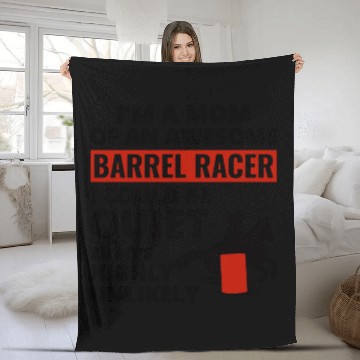Discover Barrel Racer Racing Horse Riding Mom Mothers day Fleece Blankets