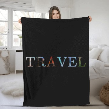 Discover in love with travel, in all seasons Fleece Blankets