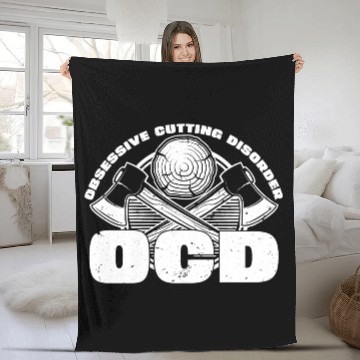 Discover Classic Lumberjack Worker Logger Lifestyle Gifts Fleece Blankets