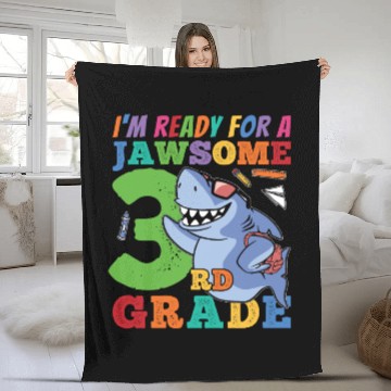 Discover Third Grader Awesome Kid Back To School Gift Idea Fleece Blankets