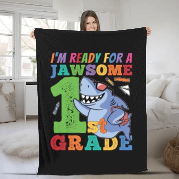 Discover First Grader Awesome Back To School Lifestyle Gift Fleece Blankets