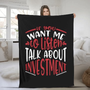 Discover Budget Financial Management Analyst Lifestyle Gift Fleece Blankets