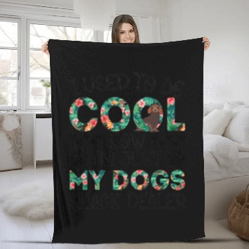 Discover I Used To Be Cool Now I'm Just Gift For Dog Lovers Fleece Blankets