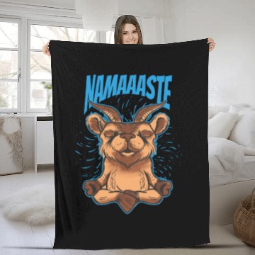 Discover Goat Making Yoga Fleece Blankets